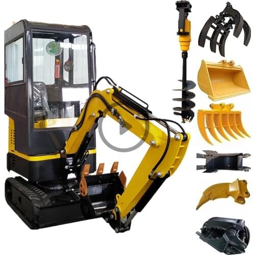 1.2 Ton Small Mini Excavator Price For Wholesale With Closed Cabin