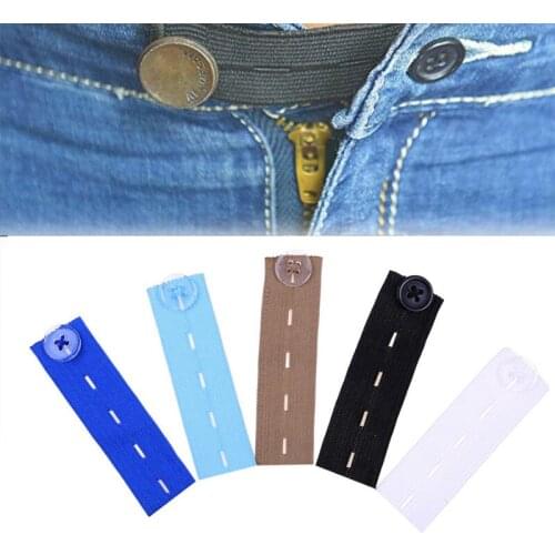 1 Pc Pants Waist Extender Elastic Extender Buckle Pants Belt Extension Buckle Button Adjustable Buckle Apparel Accessories