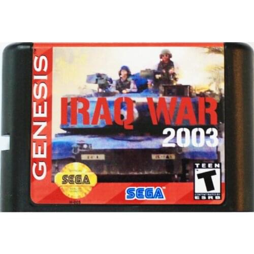 Iraq War 2003 16 bit MD Game Card For Sega Mega Drive For SEGA Genesis