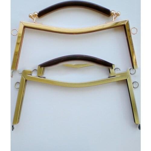 2PCS Fashion Women Bags Handle Handbag Clasp Lock Arch Frame Accessories 21CM Metal DIY Coin Purse Bag Handle