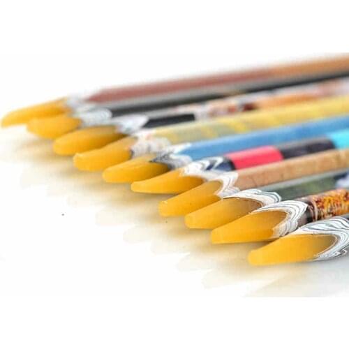 3pcs Brand Wax Pencil Nail Art Rhinestones Gems Picking Tools Nail Art Tools Dotting Tool Nail Crystal