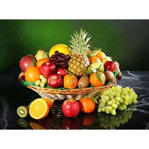 Diamond Painting Full Square Home Diamond Embroidery Fruit Pattern Rhinestones Needlework Mosaic Needlework DIY Kits