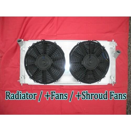 Aluminum Radiator + Shroud + Fan For Toyota Celica GT GTS 1.8L l4 T230 ZZT230 SSI 1ZZ-FE/2ZZ-GE MT 2000-2005 01 02 03 04 05