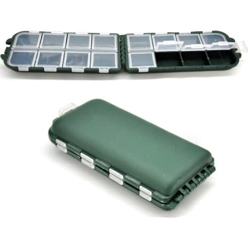 Free Shipping 2Pcs/Lot Fishing Tackle Box with 16 Compartments Fishing Hook Box Lead Sheet Fishing Lure Storage Box