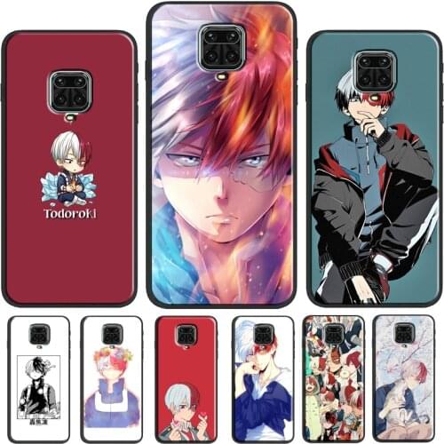 Todoroki Shouto My Hero Academy Case For Xiaomi Redmi Note 10 Pro 7 8 9 Note 9S 8T Cover For Redmi 9 9T 9C 9A 8A K40 Coque