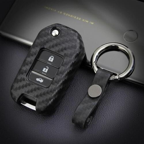 Car Flip Key Cover Case For Honda Vezel Civic Jazz Crv Hrv Accord Fit Dio Pilot Freed Forza 300 2015-2019 2020 Key Ring Styling