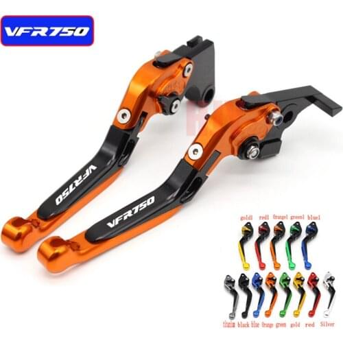 CNC Adjustable Folding Extendable Motorcycle Brake Clutch Levers For Honda VFR750 VFR 750 1991 1992 1993 1994 1995 1996 1997