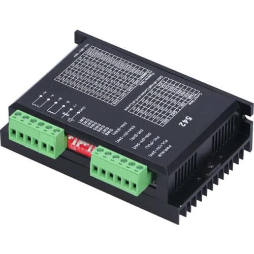 DM542 Stepper Motor Driver Controller 2-Phase Digital Anti-Interference Low Noise 20-50 V DC Stepper Driver