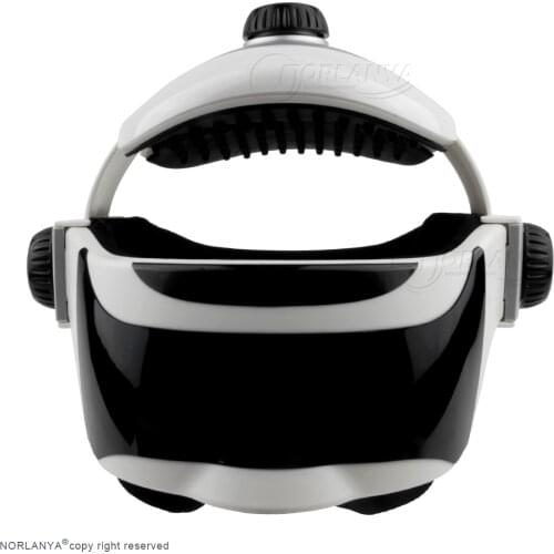 Electric Head and Eye Massage Devce Helmet Head Massager, Relax Stress Anxiety Migraine & Headache, Free-hands & Rechargeable