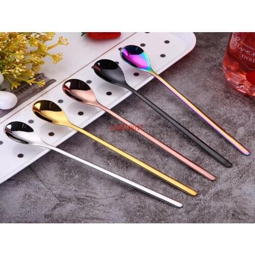 Creative round head ice scoop 304 stainless steel dessert scoop coffee scoop