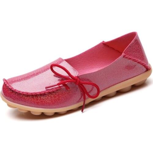 Women Casual Boat Shoes Ladies Slip On Ballet Flats Comfy Soft Leather Loafers Zapatos Mujer Walking Footwear 2021 Spring New