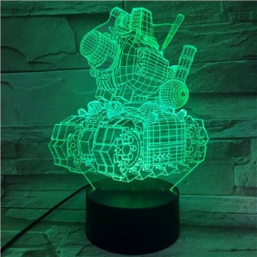 Cartoon 3D Table Lamps Car 7 Color Change For Living Room Remote Touch Switch Desk Lamp Led Table Decor Night Light