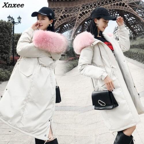 New 2018 Warm Cotton Long Parka Plus Size Winter Jacket Women Coat Thick Cotton Padded Wadded Inverno Casaco Outerwear Xnxee