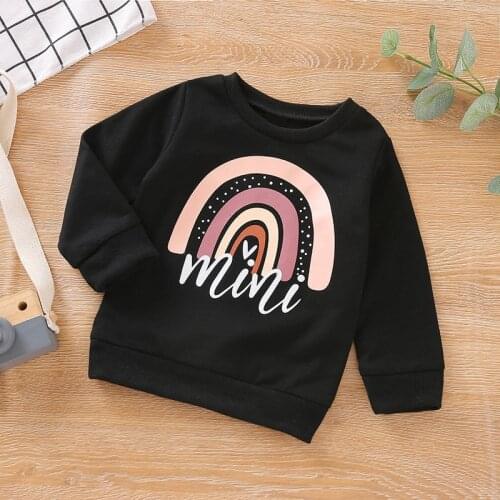 New Fashion Autumn Winter Cotton Spinning Shirt long Sleeve Letter Print T-Shirt Cute Casual Tops Children Clothing 1-5 Years