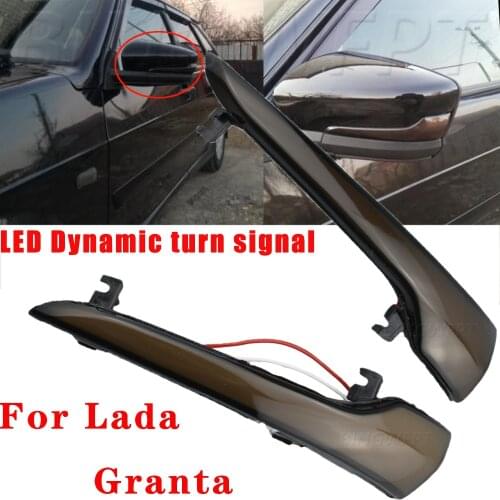 New Dynamic Steering Signal Light LED Rear View Mirror Indicating Flash Lamp For Lada For Lada Granta 2191 Vaz 2114 Vaz 2115