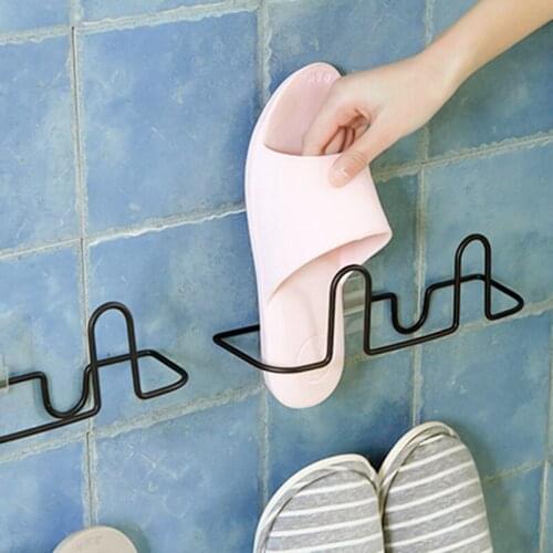 Paste Wall Hanging Shoe Rack Wall Slippers Shelf Home Living Room Shoes Care Shoe Storage Rack Organizer Living Room