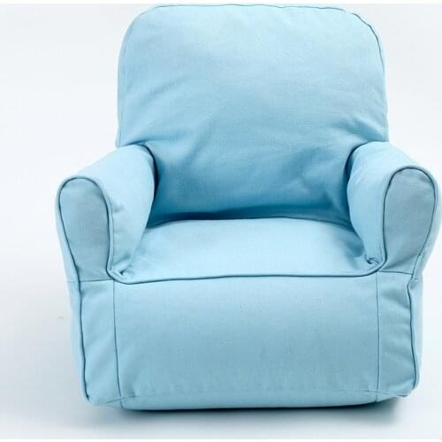 Plaid Pure Colors Infant Canvas Mini Sofa Baby Dining Sofa Seat Chair Portable Newborn Kindergarten Photograph Props