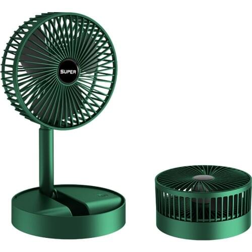 Portable Electric Mini Fan Foldable Telescopic Fan USB Rechargeable Fan Office Household Low Noise High Battery Life Standby