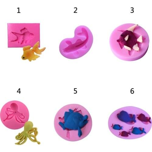 Fish Silicone Mold Fondant Cake Decorating Cake Mold Sugar Craft Mould Kitchen Accessories