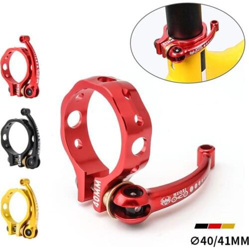 Folding Bike Seat Post Tube Clamp 40mm 41mm Ultralight Aluminum Alloy Quick Release Saddle Clip
