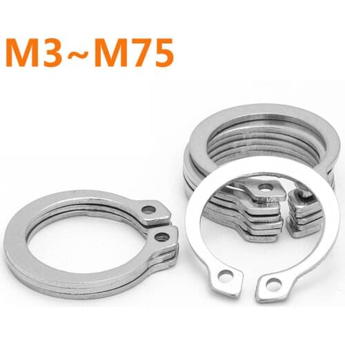 Circlips 30/20/10PCS M10-M30 Internal Circlips Snap Lock C-Clip 304 Stainless Steel Hole Retaining Ring Clamp Spring GB894
