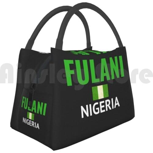 Cooler Lunch Bag Picnic Bag Fulani-Fulbe Peul Fula Nigerian Flag Guinea Nigeria Islam Muslim Ramadan