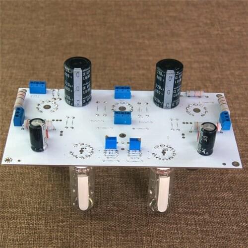 6N2/6N1+6P1 3W*2 HIFI Stereo Vacuum Tube Amp Power Amplifier PCB 6E2 Level Indicator Bare Board without Electronic Components
