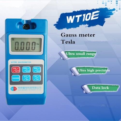 WT10E Intelligent weak magnetic gauss meter weak magnetic test - gauss meter , weak magnetic remanence tesla meter ndfeb magnet