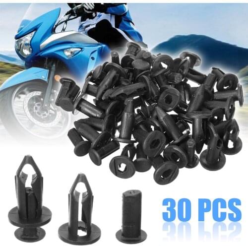 30pcs ATV Fender Clip Rivet High Quality Auto Fastener Clips For Suzuki For Honda For Kawasaki For Polaris Accessories