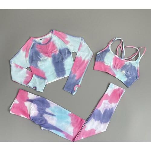 2PC Seamless Women Yoga Set Workout Sportswear Gym Clothing Fitness Clothes Sports Bra High Waist Leggings Sports Suit 2020