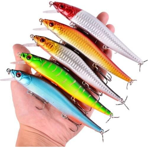 1Pcs 14cm 21g Topwater wobbler 3D Eyes Fishing Lure Minnow Hard Bait 3 fish Hooks Crankbait Floating Fishing Tackle