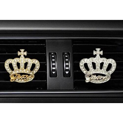 1pc Crown Cross Car Air Freshener Holder Decorative Aromatherapy Air Outlet Perfume Clip Car Ornament