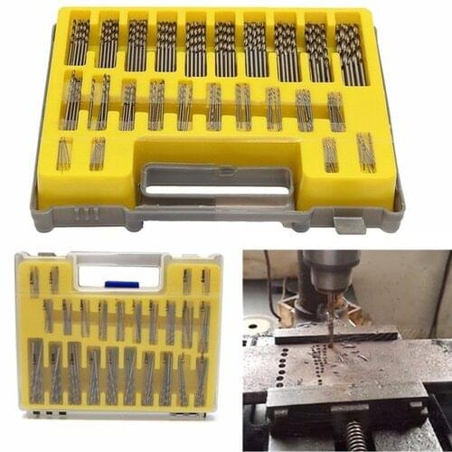 150PC HSS Power Rotary Micro Twist Precision Drill Bit Set Mini Small Tool Kit + Box