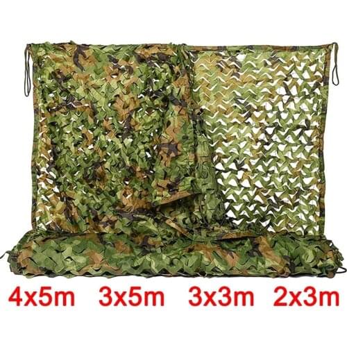 4x5m 2x3m Military Camouflage Net Camo Netting Army Nets Shade Mesh Hunting Garden Car Outdoor Camping Sun Shelter Tent