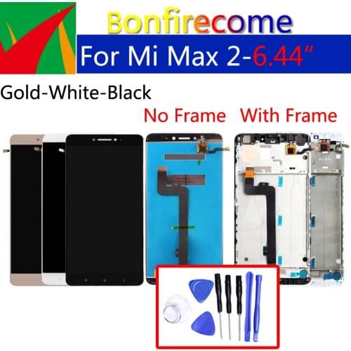 6.44" Original Display For Xiaomi Max 2 LCD Touch Screen Digitizer With Frame Replacement For Xiaomi Max2 Display Assembly