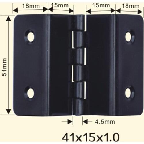 Freeshipping 41*15*1mm Iron Metal Hinge Sewing Machine Folding Table Furniture Flip Tray Hinges Big Door Hinges