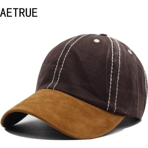 AETRUE Fashion Baseball Cap Men Women Snapback Caps Casquette Bone Hats For Men Solid Casual Plain Flat Washed Blank Cotton Hat