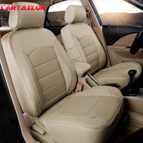 CARTAILOR Genuine Leather Seat Cover Set for Nissan X-Trail 2019 Car Seat Covers Cars Styling Accessories Auto Seats Supports