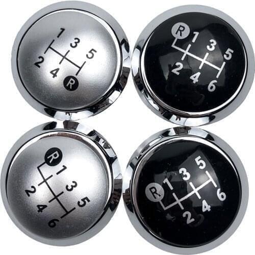 Black Silver Car Gear Shift Knob Top Cover Emblem for TOYOTA Corolla 1.8MT 2007-2013 / RAV4 AVENSIS YARIS D4D URBAN ALTIS SCION
