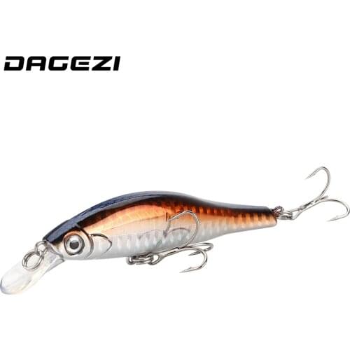 DAGEZI 1Pcs Floating Artificial Bait Bass Wobblers 12g/11.9cm Minnow Fishing Lure Hard Crankbait Isca Artificial Baits Pesca