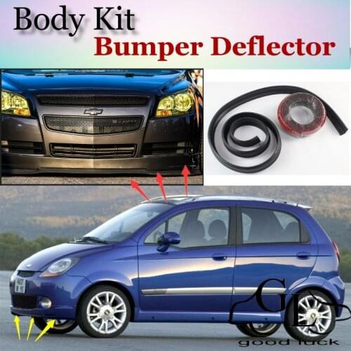 For Chevrolet Joy Bumper Lip Lips / Car Lip Shop Spoiler For Car Tuning / Body Kit + Strip / Car Scratch Proof Adhesive Strip