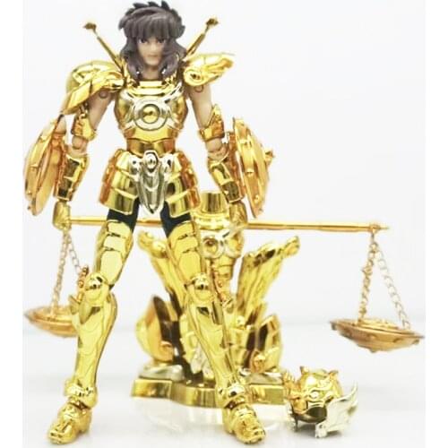 Action Figure Model Toys in Stock Saint Seiya Libra Dohko with Object Shape Metal Armor Gold Saint DDP Size PVC Japan Unisex