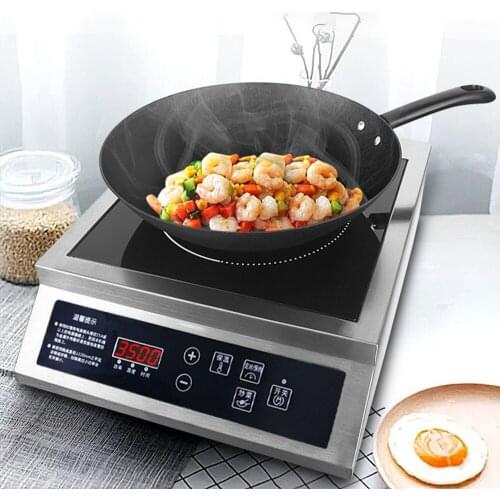 3500W Electric Stove Cooktop Household Induction Cooker High Power Commercial Stir-fry Soup Induction Stove