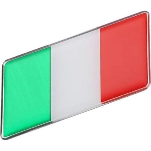 European Country Beautiful Italy Italian National Flag Rectangle Styling Car Stickers Automobile Motorcycle Accessories