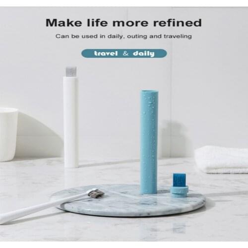Creative Portable Toothbrush Holder Case Non-Slip Strip Storge Box Organizer Storage Box Plastic Couple Bathroom Accessories