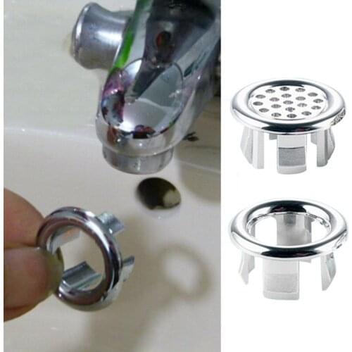 1Pc Round Ring Overflow Spare Cover Kitchen Sink AccessoryWaste Plug Sink Filter Bathroom Basin Sink Drain Sink Basin ceramic