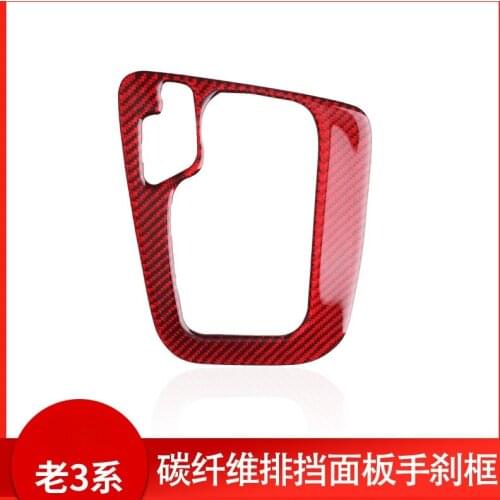 For BMW x3 E46 carbon fiber Gear shift position center control cover decoration Interior Accessories Automotive Interior Sticker