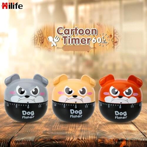 Cooking Reminders Tools Kitchen Tool Gadgets Mechanical Timer Cute Dog 55 Minutes Kitchen Timer Countdown Alarm Reminder