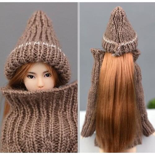 Dolls Knitted handmade Sweater Tops Coat Dress Hat Clothes accessories For BB 1:6 Doll BBI655