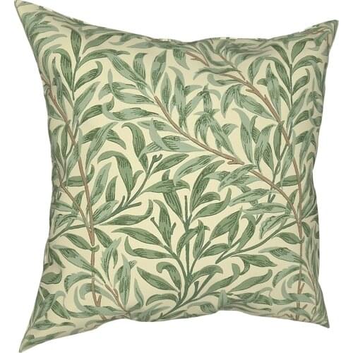 William Morris Willow Boughs Pillowcover Home Decorative Floral Vintage Cushions Throw Pillow for Car Double-sided Printing